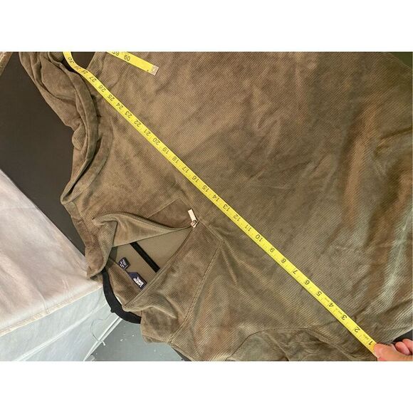 Lands’ End Super Soft Taupe Ribbed 1/4 Zip Long Sleeve Light Sweatshirt Women’s - Picture 16 of 16